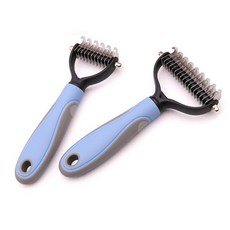 Tobeudream寵物梳子刷子 2種組, 藍色, 1套