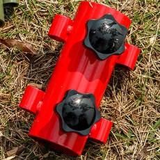 DM 야외 캠핑 텐트 지지대, 레드