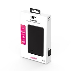 Silicon Power 廣穎電通 Stream S05外接硬碟, 4096GB, 黑色的