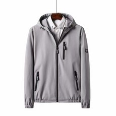 AOULS 男士基本亮點貼飾運動連帽外套 #K1778