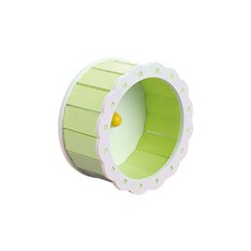 想成為猛男倉鼠就跟著我 倉鼠滾輪 13cm, 1個, 綠白色