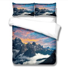 彩色印花被套枕套組 A_RD_220