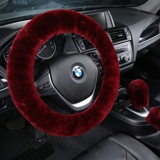 양돌이 핸들커버 + 기어커버 세트, 레드와인