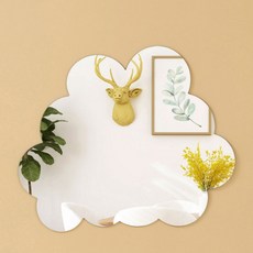 THE ZAKKA DIY壓克力自黏式壁鏡 雲朵 39 x 33 cm, 混合色