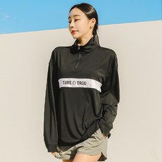 TUBE TREE 女款寬鬆版型Anorak半拉鍊防磨上衣 B8222