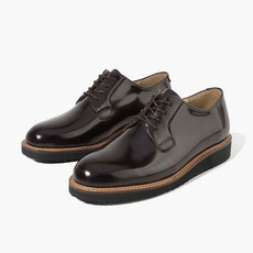 Firenze Atelier 休閒亮面黑色大底德比鞋 5400