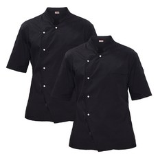 tpam 單排珍珠扣機能性短袖廚師服 TSO-138 2件組