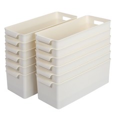 BELLAHOUSE 素色收納籃 S號 12入, 象牙