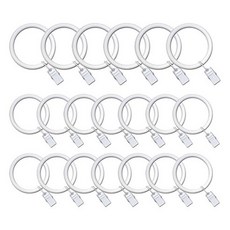 Kate Garden 窗簾夾環 3.2cm 20個 白色 - 簡約時尚 輕鬆安裝 穩固耐用