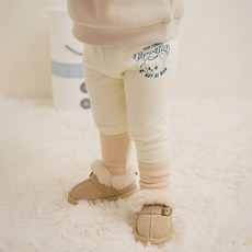 milkmile Berry Thing 小熊貂絨刷毛拼色內搭褲