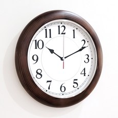 SweetHeart 靜音原木掛鐘 320, 銀環