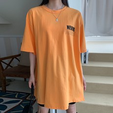 시크블랙 여성용 통기성 브로아 라운드넥 레터링 포인트 사이드 트임 반팔 티셔츠 cpt14938k43