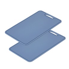 Young Market矽膠砧板 2入, 獨立藍