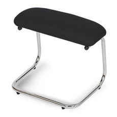 CHAIR FOCUS Alpha 布面腳凳, 黑色