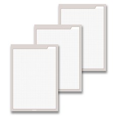 TOCTOC 彩虹色方格筆記本 A4, 棕色, 3個