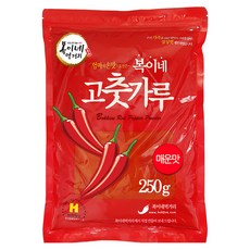 복이네먹거리 중국산 고운 고춧가루 매운맛 떡볶이 소스용 일반, 250g, 1개