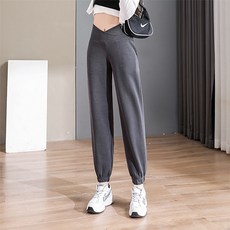 簡約包覆款護踝束口孕婦褲