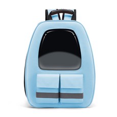 PASTEL PET 雙口帶寵物外出背包, 藍色