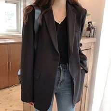 구디프 여성용 클래식 블레이저 직장인룩 자켓