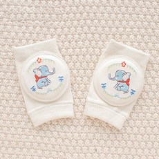 STARDOOR 嬰幼兒可愛刺繡網眼護膝 2件組, 大象, 1個