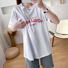 UNHEVE 字母印花孕婦哺乳T恤