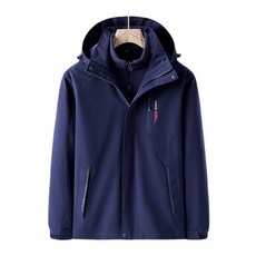 Auls 男士撞色刷毛疊穿保暖戶外防水兩件式刷毛外套 #21771