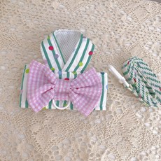 Coco studio 狗狗頸胸帶 + Waikiki胸背帶套組, 1套, 綠色