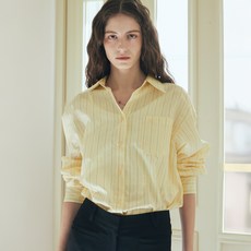 oh L 女款 PINSTRIPE 襯衫