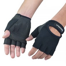 BOODUN 女性健康萊卡半手套, 黑色的