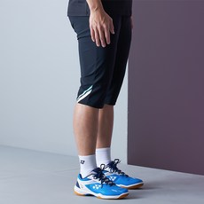 Yonex 211PH005M 黑色男式 100 編織第 5 部分短褲