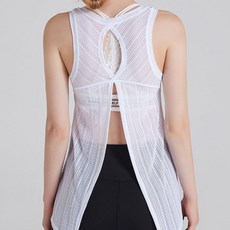 UNHAVE 女款瑜珈健身層次感無袖上衣