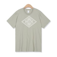 디엘크리 남녀공용 통기성 엠블럼 빅로고 17수 반팔 티셔츠