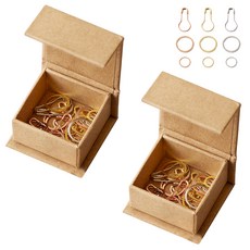 Yarna 彩色記號扣, 銅、金、銀, 2套