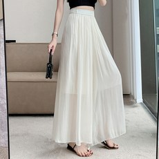페이퍼먼츠 여성용 피콜로 시스루 와이드핏 아이스 팬츠 10759