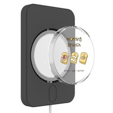 아스카코리아 모닝브런치 아머 맥세이프 투명 케이스, 브런치3종, 1개