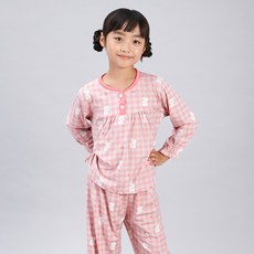 FOXCLUB 兒童款 溫暖小熊 蜜桃絨睡衣 上下套裝