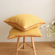 方形坐墊和坐墊套, 芒果黃