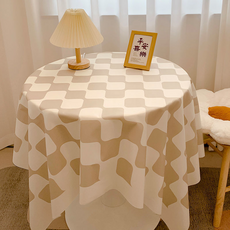 원데이 깔금한 식탁보, 라비린스 카키, 60 x 90 cm, 1개