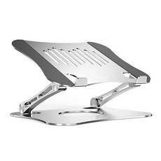 레이븐 프리앵글 2단 노트북 거치대, 실버, 1개