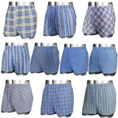 男款淺色系棉質平口內褲 10件組