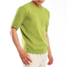 마인플로우 남성용 반팔 RO 워셔플 쿨링 라운드 니트