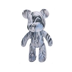 Tani 流化泰迪熊裝飾 DIY 套組 白色 白色 黑色, 1套