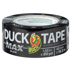 DUCK TAPE MAX 黑色管道膠帶 48mm x 18m, 1個