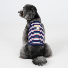 에이미러브즈펫 반려동물 해피 런닝 나시, 네이비, 1개