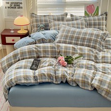 언헤브 데일리 코지 이불 커버, 05 체크