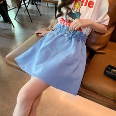 Stabin 女童休閒夏季牛仔裙