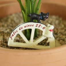 可愛手工花盆裝飾花園插牌, 拱形窗