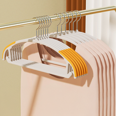 일상포인트 늘어남방지 어깨뿔방지 라운드 논슬립 옷걸이, 오렌지, 30개