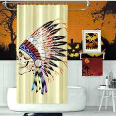 카리스 할로윈 욕실 샤워커튼, A05, 1개