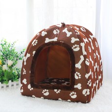 데이소이 반려동물 부드러운 펌킨 숨숨집, 브라운, 1개